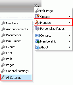 Manage Menu in a Top Navigation Template Manage Menu in a Top Navigation Template