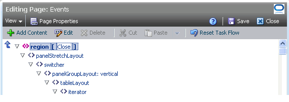 Zoomed-in view of task flow in edit mode Zoomed-in view of task flow in edit mode