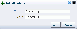 Add Attribute dialog Add Attribute dialog