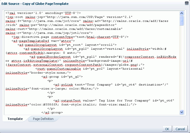 Editing the source of a resource Editing the source of a resource