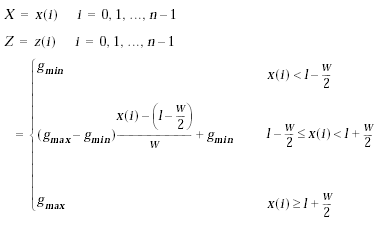 Equation that represents the window-level operation. image:Equation that represents the window-level operation.