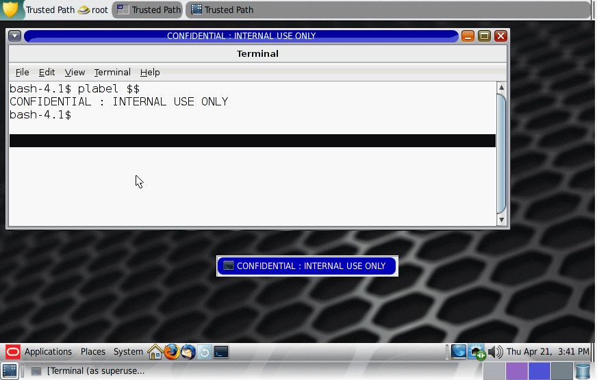 Screen shows the cursor in a window, and a Window Label indicator that shows the label of the window under the cursor. image:Screen shows the cursor in a window, and a Window Label indicator that shows the label of the window under the cursor.