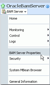 Description of bam_config_server_menu.gif follows Description of bam_config_server_menu.gif follows