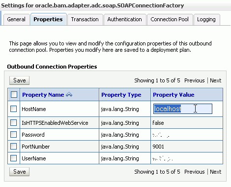 Description of bam_wls_connpoolprop.gif follows Description of bam_wls_connpoolprop.gif follows