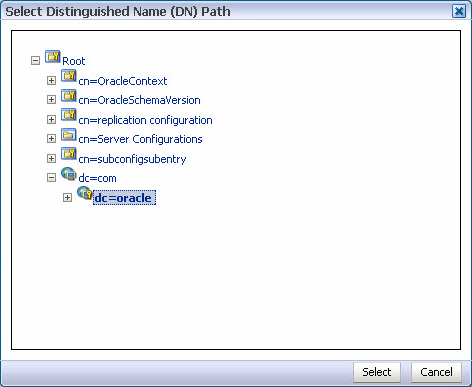Description of odsm_select_dnpath_domain.gif follows Description of odsm_select_dnpath_domain.gif follows