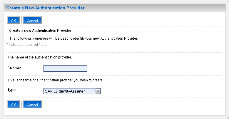 Description of wlconsole_providers_create.gif follows Description of wlconsole_providers_create.gif follows