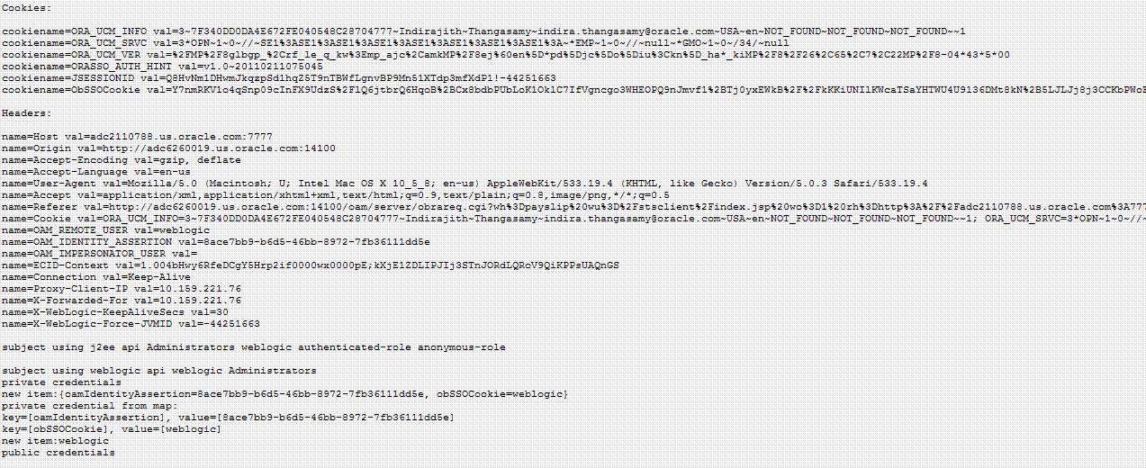 Identity Propagation Cookies and Headers Identity Propagation Cookies and Headers