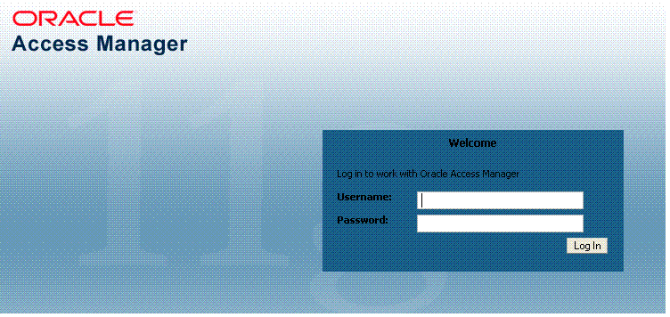 Oracle Access Manager 11g Login Page Oracle Access Manager 11g Login Page
