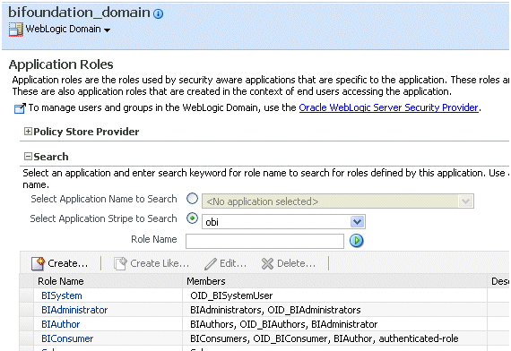Mapping OID members to existing Application Roles. Mapping OID members to existing Application Roles.