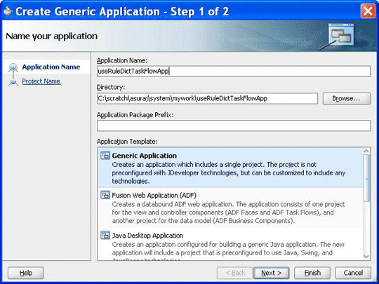 Creating a Generic Task Flow Application Creating a Generic Task Flow Application