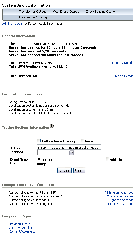 Surrounding text describes system_audit_info_page.gif. Surrounding text describes system_audit_info_page.gif.