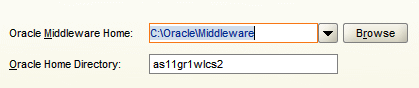 Specify Installation Location screen Specify Installation Location screen