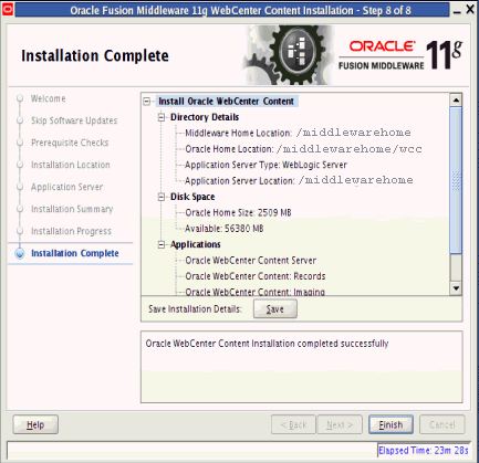 Description of install_complete_ecm2.gif follows Description of install_complete_ecm2.gif follows