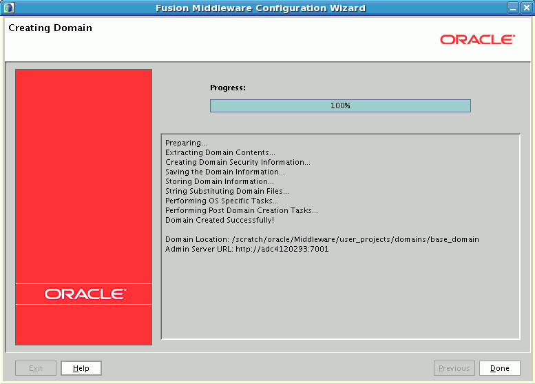Configuration Wizard screen for Oracle BPM Suite. Configuration Wizard screen for Oracle BPM Suite.