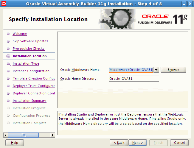 Installation Location page Installation Location page