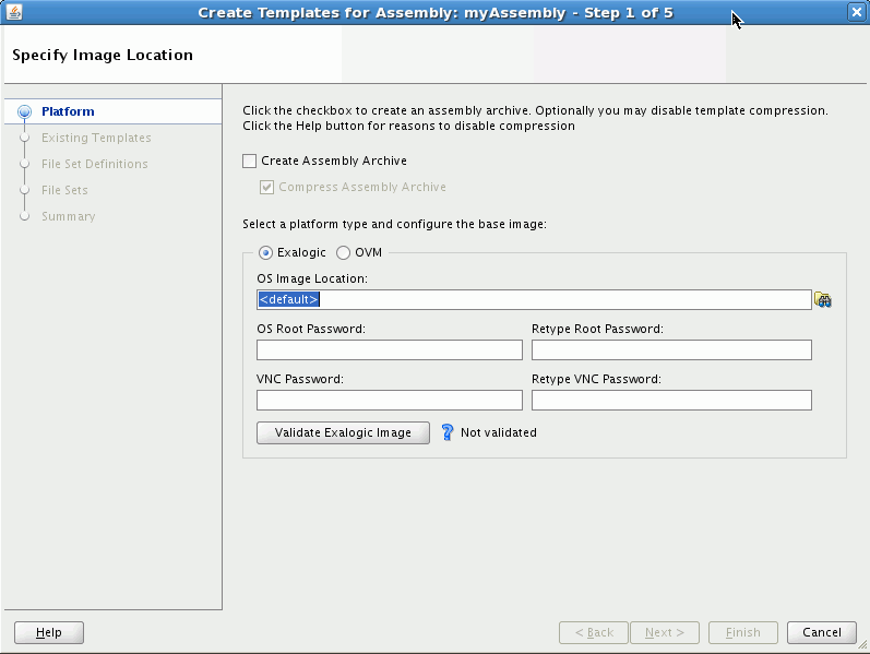 Create VM Templates Wizard Create VM Templates Wizard