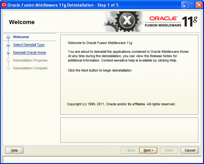 Welcome screen Welcome screen