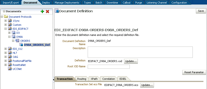 Importing guideline files in Oracle B2B Importing guideline files in Oracle B2B