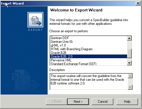 Document editor - exporting as Oracle B2B 2.0 format Document editor - exporting as Oracle B2B 2.0 format