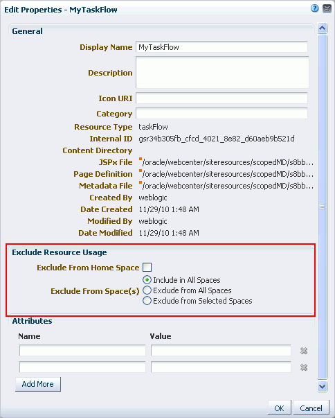 Setting availability of a resource in other Spaces Setting availability of a resource in other Spaces