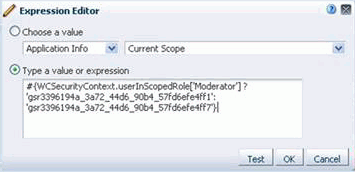 Specifying the Expression Builder statement Specifying the Expression Builder statement