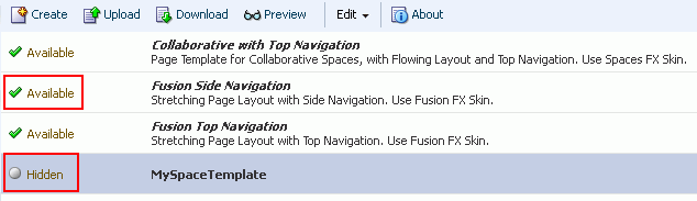 Showing or hiding a resource Showing or hiding a resource