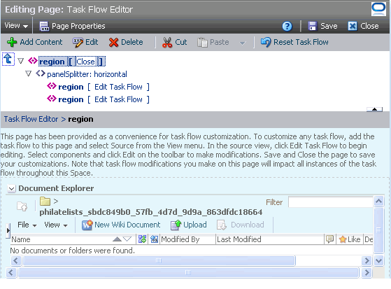 Zoomed-in view of task flow in edit mode Zoomed-in view of task flow in edit mode