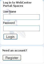Register button on Welcome page Register button on Welcome page