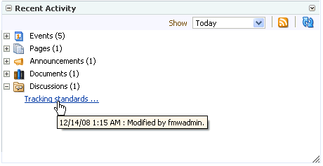 Accessing a changed service from Recent Activity Accessing a changed service from Recent Activity