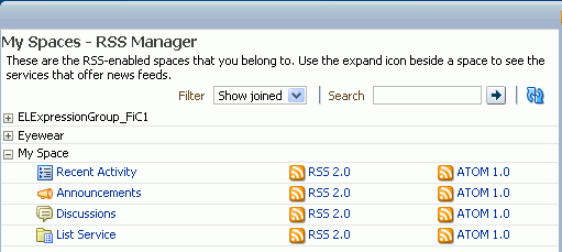 RSS page RSS page