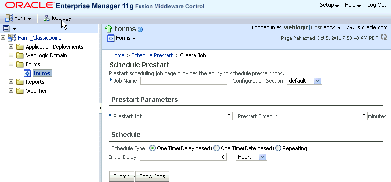 Creating Schedule Creating Schedule