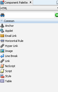 HTML common components