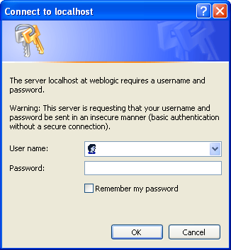 Dialog to verify End User&rsquo;s Credentials