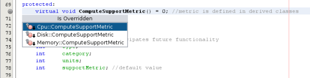 Editor window with methods list image:Editor window with methods list