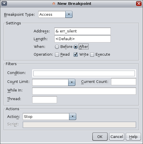 New Breakpoint window image:New Breakpoint window