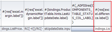 New column in ADF Table in design mode