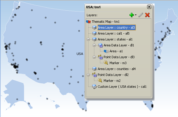 Thematic map layer browser
