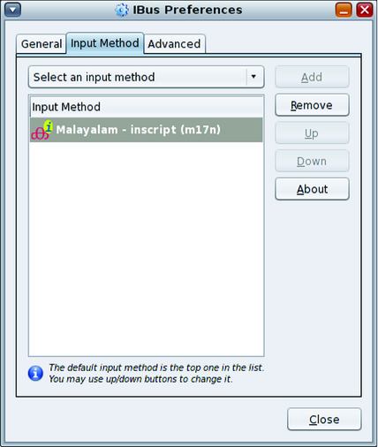 IBus Input Method image:IBus Input Method