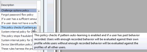 Description tooltip