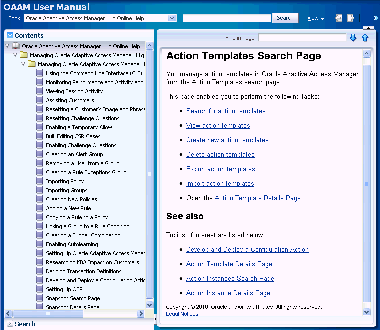 Online help dialog