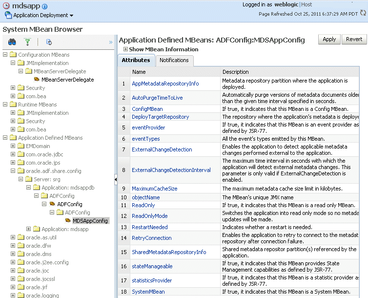 Description of mds_sysmbean.gif follows Description of mds_sysmbean.gif follows