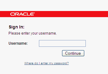 This is a screen shot of the Username page