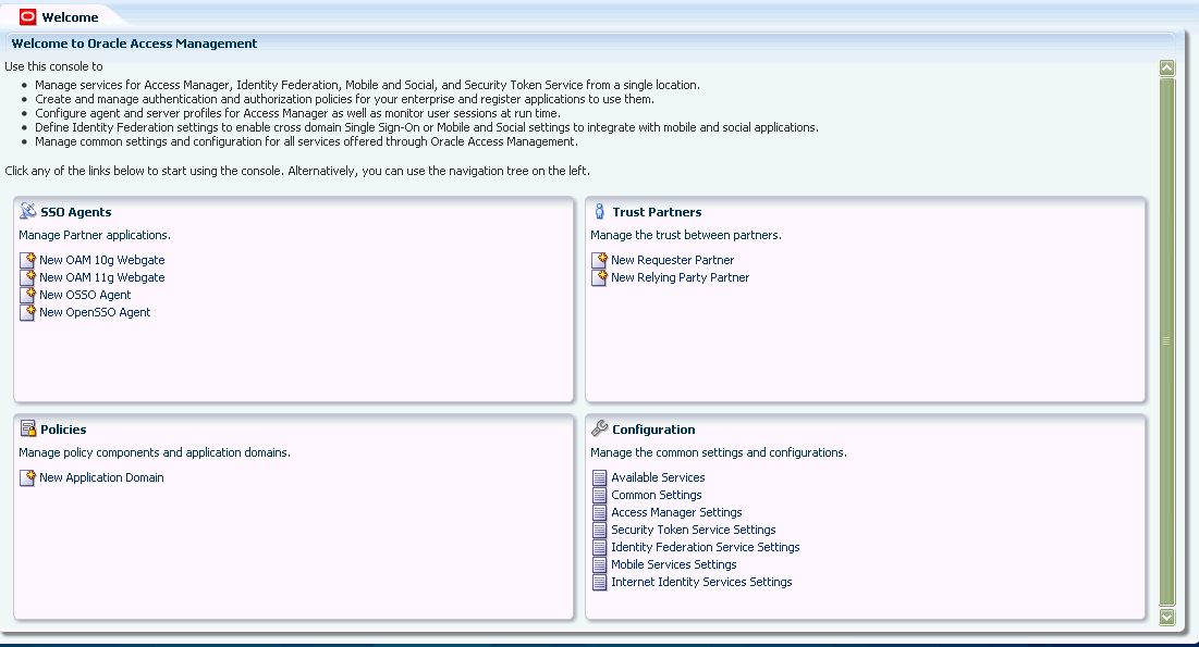 The Access Management Console is shown.