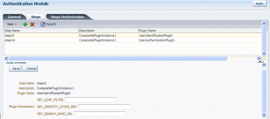 Default LDAPPlugin Steps and Details Default LDAPPlugin Steps and Details