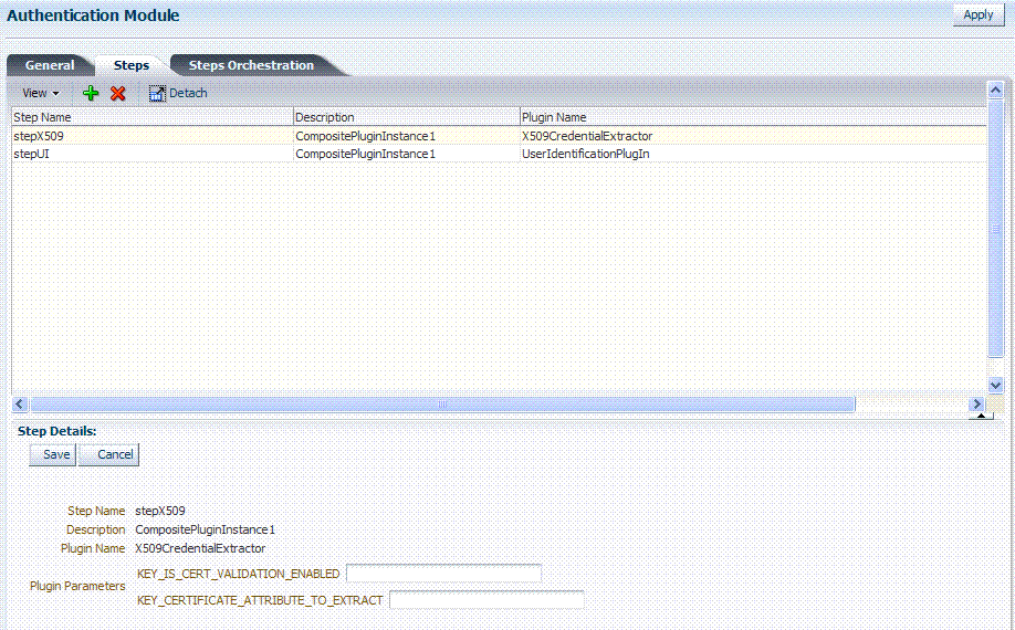 X509Plugin Default Steps X509Plugin Default Steps