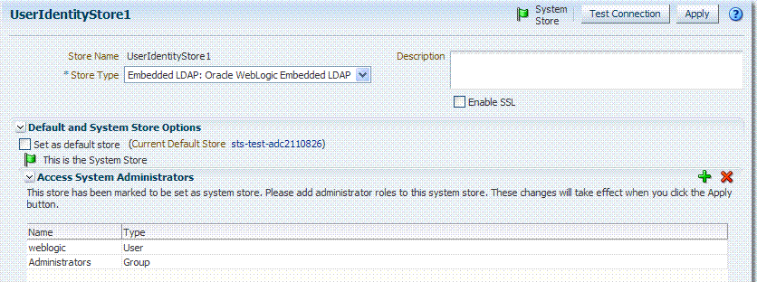 User Identity Store Definition User Identity Store Definition