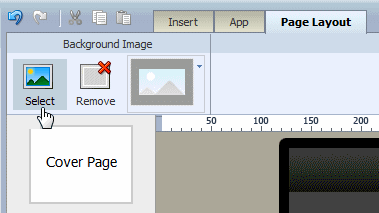 Clicking Select image command Clicking Select image command