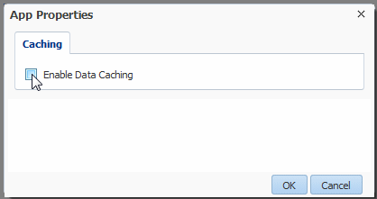 Enable data caching Enable data caching