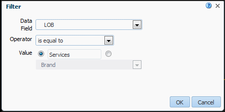 Filter dialog Filter dialog