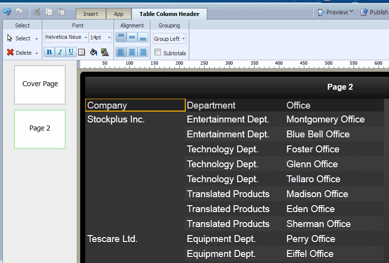 Example Group Left Example Group Left
